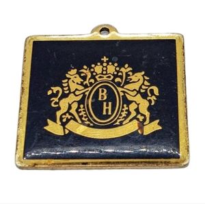 Vintage BH Crested Medallion Pendant